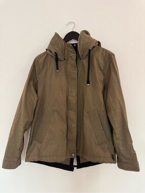 Hooded Utility Jacket in Olive